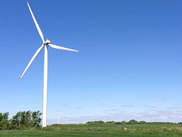 Deerfield Wind Project turbine