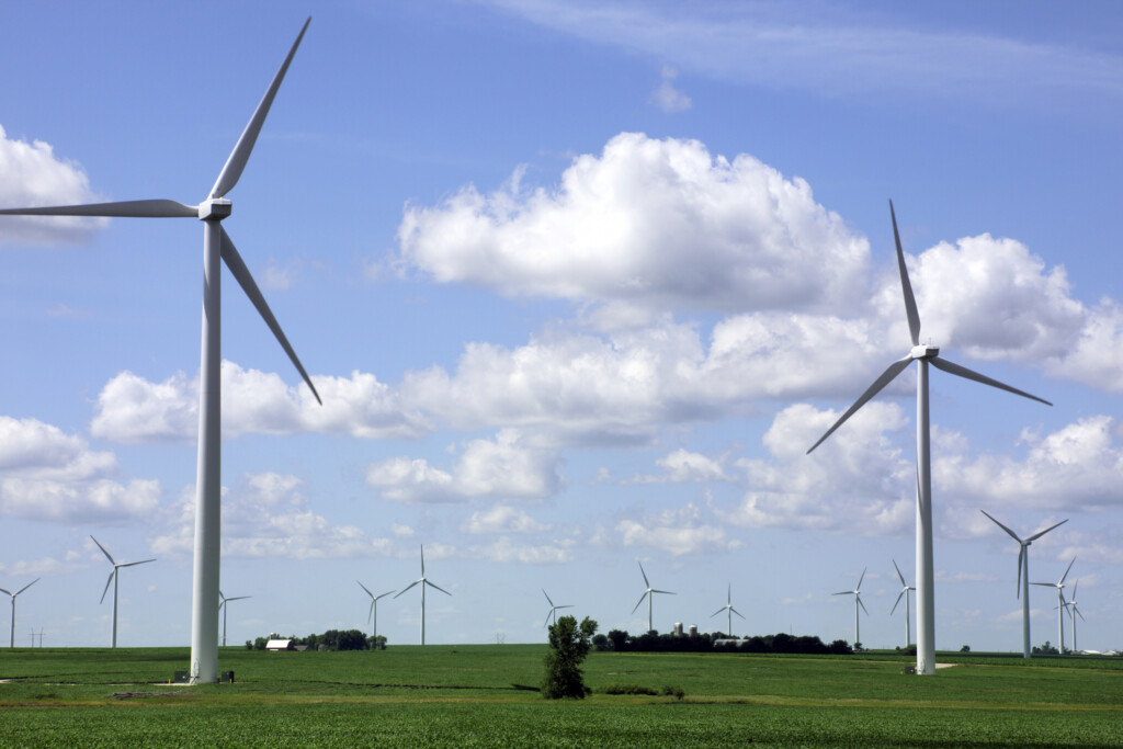 Wind Turbines on Farmland